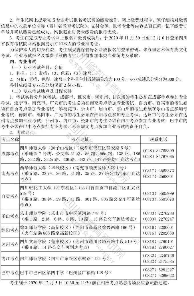 
四川省美术与设计类专业联考时间宣布！12月5|鸭脖官网(图4)